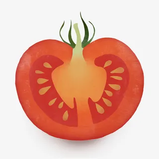 美味水果西红柿元素免抠