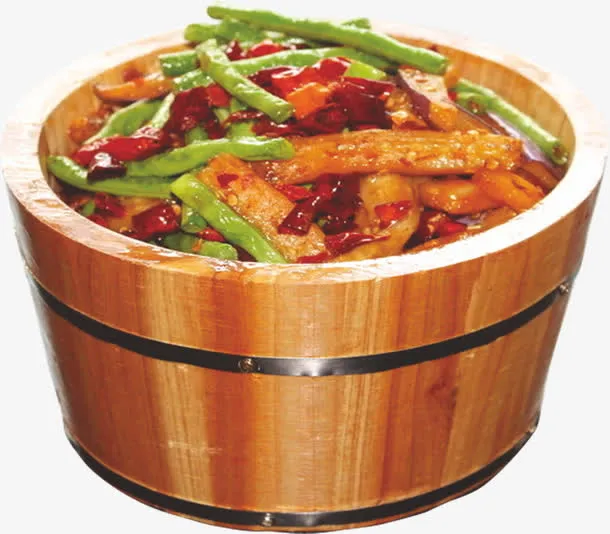 豆角木桶饭免抠