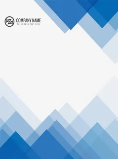 蓝色三角边框免抠