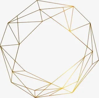 几何多边立体png素材免抠