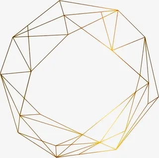 几何多边立体png素材免抠