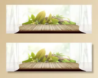 春天梦幻白色banner背景高清