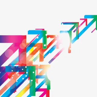 彩色箭头免抠 彩色箭头免抠