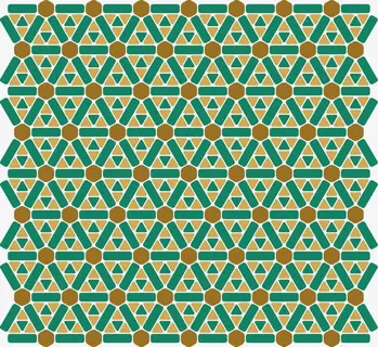 矢量三角型方联图案背景