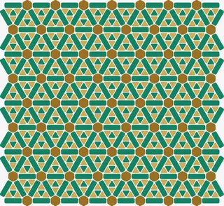 矢量三角型方联图案背景