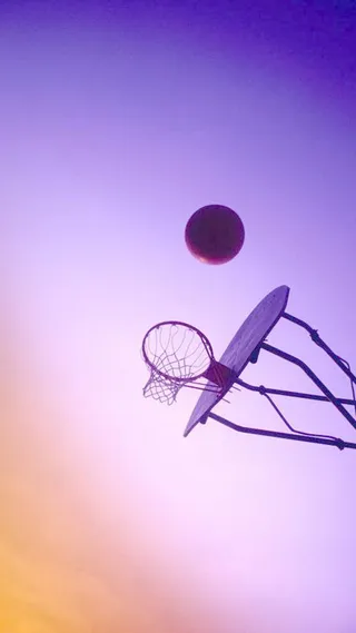 紫色篮筐图案背景图高清