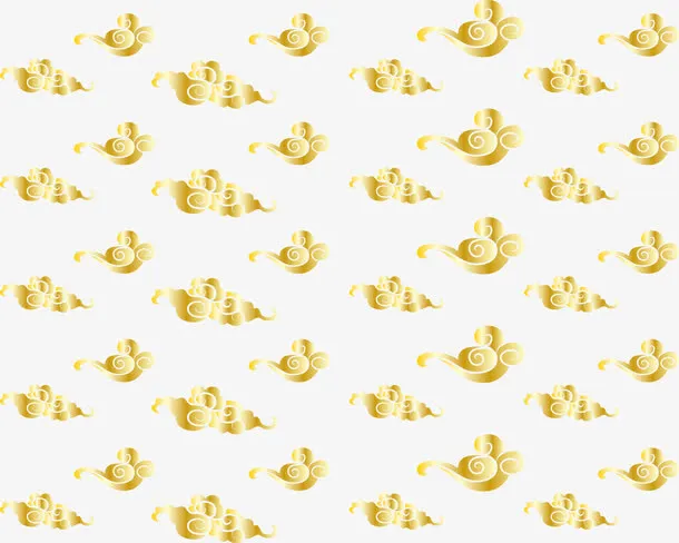 金色祥云免抠
