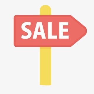 红色价格标签免抠