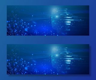 科技背景人工智能光效电路免抠