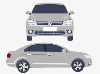 汽车的正面与侧面免抠