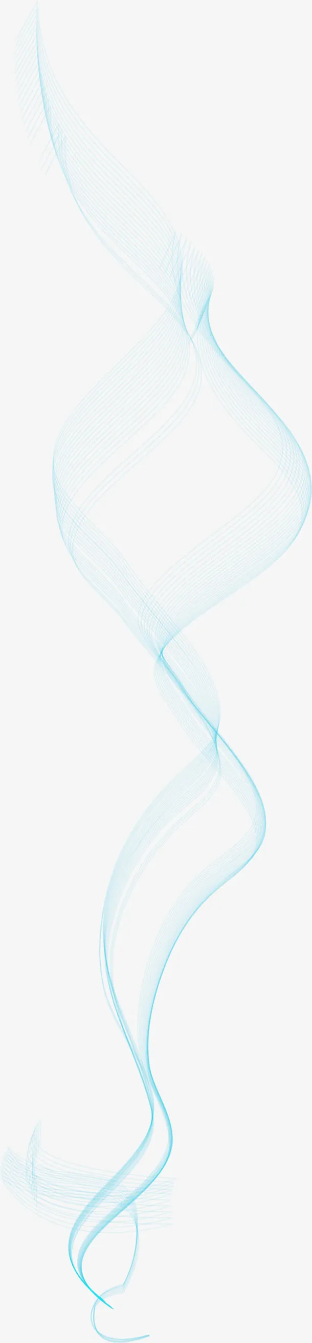 蓝色线条免抠