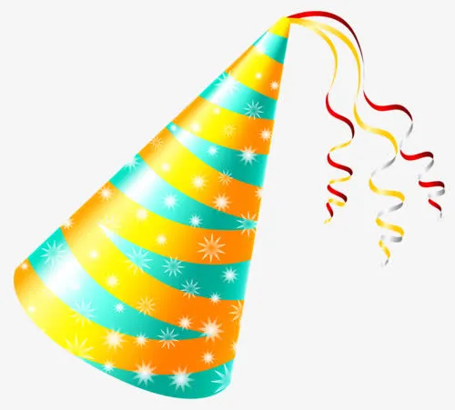 生日礼帽免抠