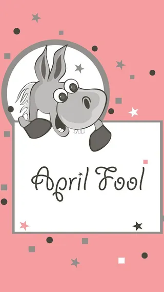 粉红色愚人节文本框背景图高清