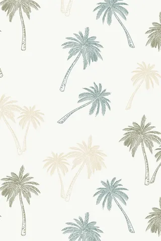 手绘椰树简约海报设计背景高清