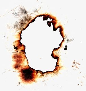 烧焦的纸张免抠