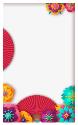 3D立体纸雕中国风装饰免抠