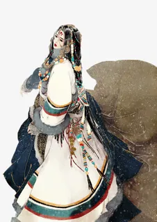 风中的异域美人免抠