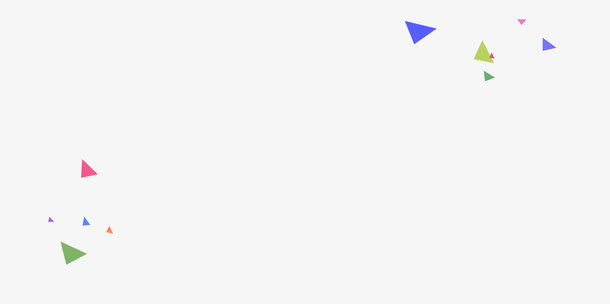 店庆6周年庆活动海报免抠漂浮几何图元素