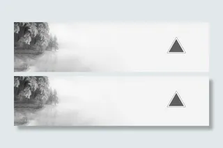 极简雪景大雪banner背景高清