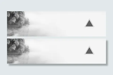 极简雪景大雪banner背景高清 极简雪景大雪banner背景高清