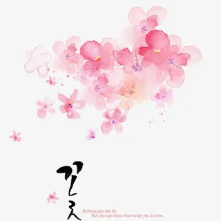 韩国小清新少女风背景图