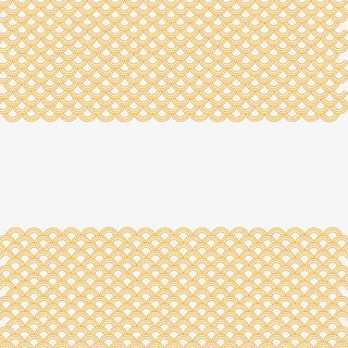 卡通中国风黄色云纹免抠