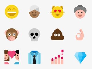 扁平化卡通表情图标免抠