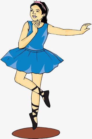 穿蓝衣服的小女孩免抠