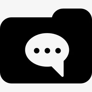 文件夹的气泡图标免抠