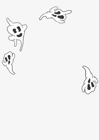 漂浮的小幽灵免抠