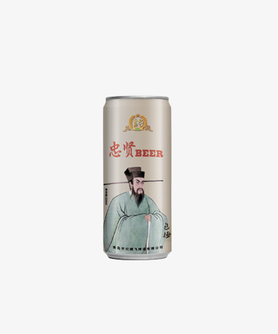 忠贤啤酒细罐免抠