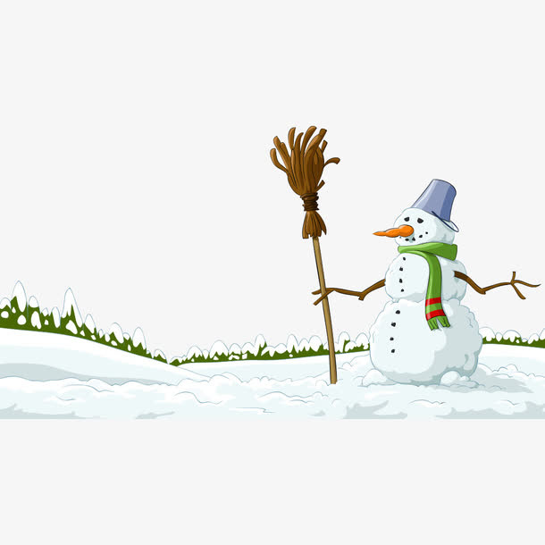 矢量雪人免抠