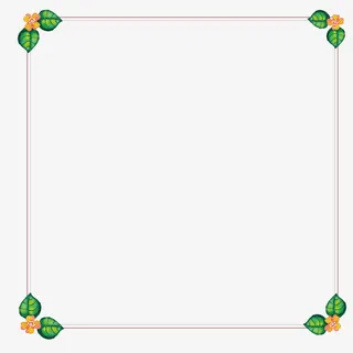 矢量春天边框免抠
