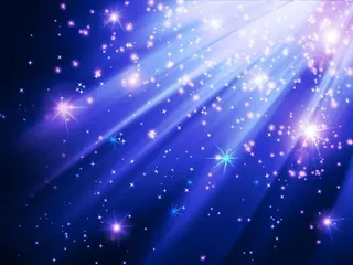 蓝色梦幻背景免抠