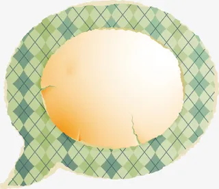 几何花边黄色底纹免抠