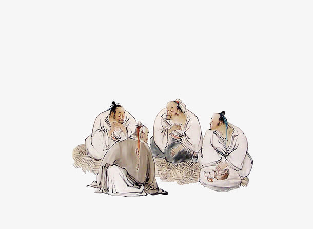 跪座而谈的古人免抠