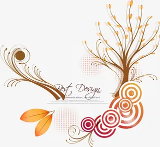 欧式花纹背景PNG矢量元素