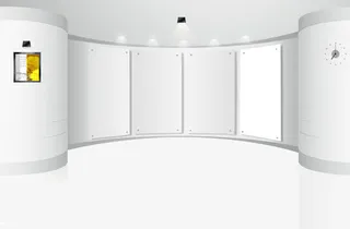 美术馆室内免抠