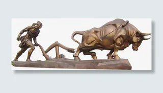 农耕雕塑高清免扣素材免抠