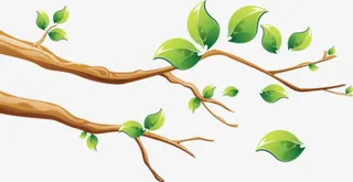 卡通树枝免抠