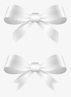 白色蝴蝶结免抠