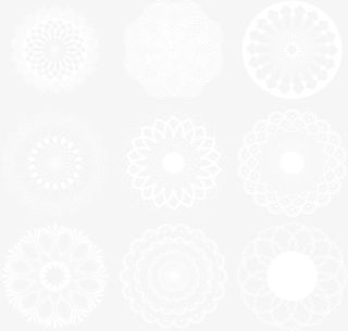 9款白色蕾丝花纹矢量素材免抠