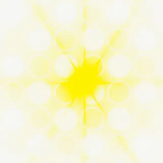 黄色十字光效免抠