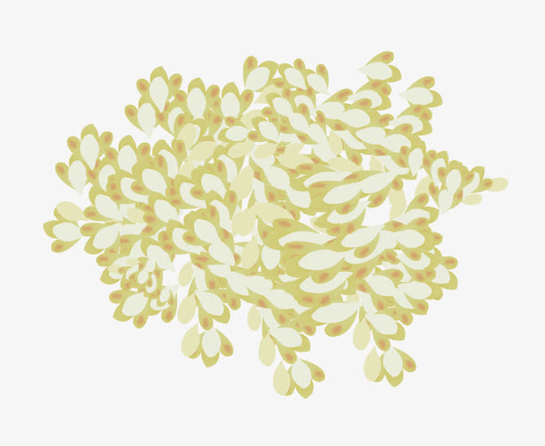 金桂花瓣矢量免抠