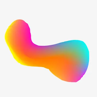 矢量创意炫酷渐变色块免抠