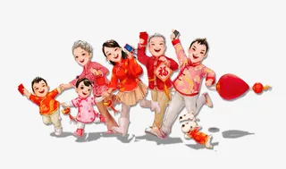 中国风团团圆圆免抠