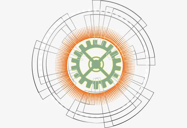 科技简约创意几何元素免抠