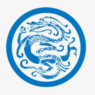 中国风边框蓝色免抠