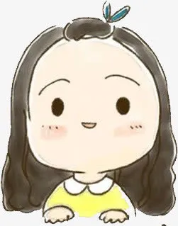 微笑的女孩免抠手绘/卡通卡通元素