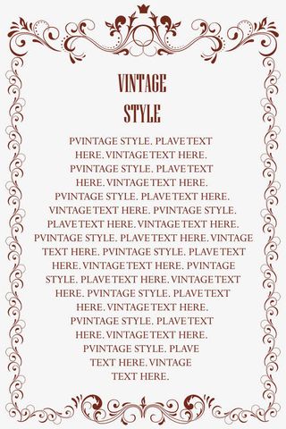 欧式花纹边框免抠